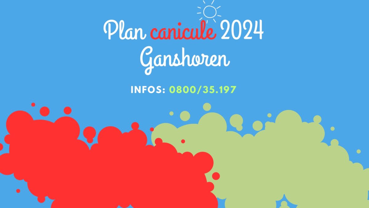 Plan canicule 2024 Ganshoren